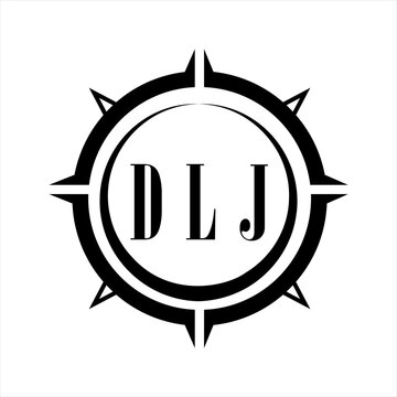 DLJ letter design. DLJ letter technology logo design on white background. DLJ Monogram logo design for entrepreneur and business