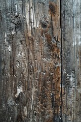 Obraz premium Detailed close-up of peeling paint on a wooden surface. Suitable for backgrounds or textures.