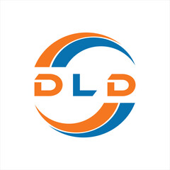 DLD letter design. DLD letter technology logo design on white background. DLD Monogram logo design for entrepreneur and business