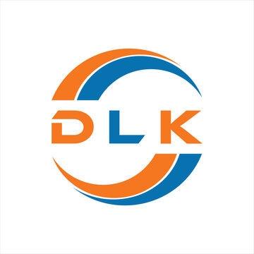 DLK letter design. DLK letter technology logo design on white background. DLK Monogram logo design for entrepreneur and business