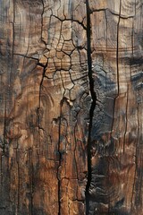 A piece of wood with a visible crack, suitable for design projects.