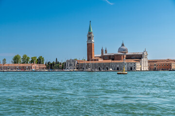 San Giorgio Maggiore Island and Church in Venice, Italy - obrazy, fototapety, plakaty