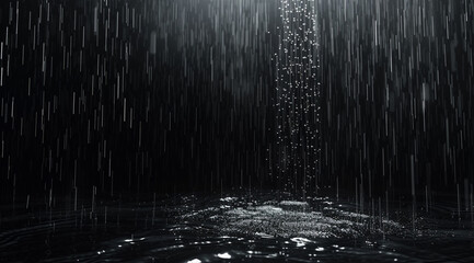 Falling raindrops