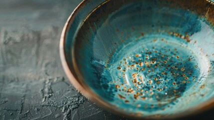 A close up of a bowl on a table. Suitable for food and kitchen related concepts.