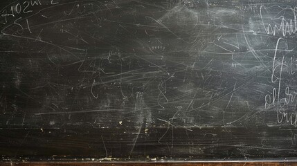 A blackboard with chalk writing. Suitable for educational and business concepts. - obrazy, fototapety, plakaty