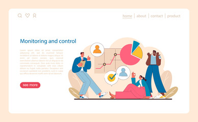 Monitoring and control in IT project management.