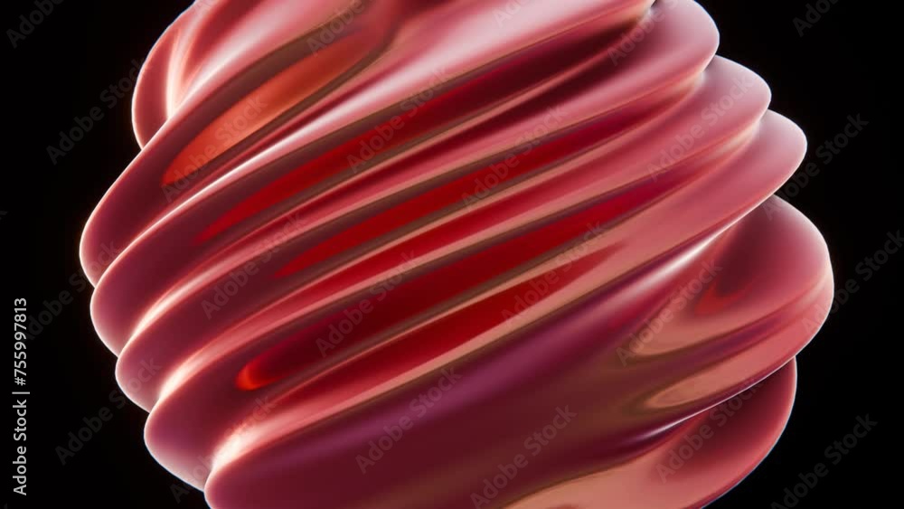 Aufkleber abstract 3d motion shape liquid fluid smooth sphere oil ball blob bubble futuristic gradient vibrant