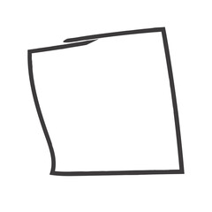 Hand drawn square frames in sketchy style. Rectangular handdrawn grungy borders. Vector illustration of pencil outline stroke framework box. Collection of doodle school draft frames	