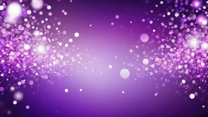 Abstract circle bokeh effect, smooth gradient of soft purples blending into each other, textures of shiny, blurry light sparkles evoking a festive atmosphere for occasions like Christmas, New Year