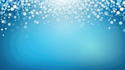 Fototapeta na wymiar Abstract wallpaper featuring circle bokeh with a smooth blur effect in light blue, background filled with shiny, blurry light sparkles creating a texture suitable for seasonal events like Christmas