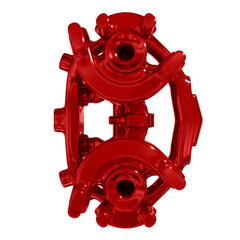 Metal abstract object,3d render © neurostructure