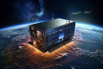 Global telecommunication satellite network for fast data exchange over america, iot, and fintech