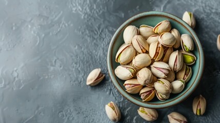 pistachios in a plate