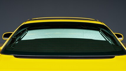 Rear window on a car