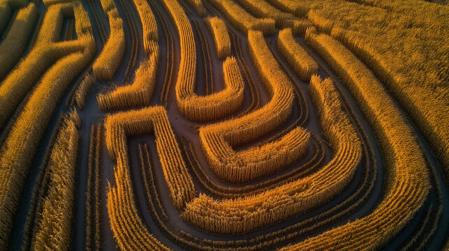 Twilight Wheat Spirals