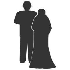 muslim people vector design elements