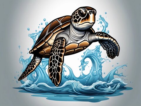 turtle swimming