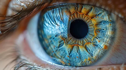 Fotobehang Closeup of an isolated iris © Alvaro