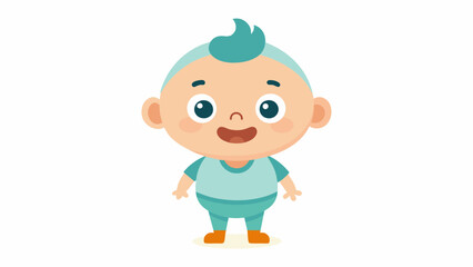 a beautiful baby cartoon vector and svg file