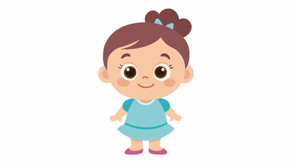 a beautiful baby cartoon vector and svg file
