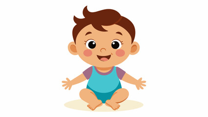 a beautiful baby cartoon vector and svg file