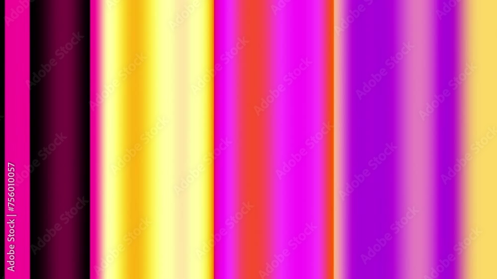 Leinwandbilder looping video colorful vertical lines rotate. abstract 3d render 4k