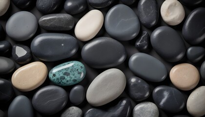 smooth black stones background