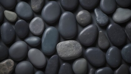 Fototapeta na wymiar smooth black stones background