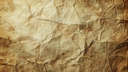 An antique piece of brown paper laid against a solid brown backdrop.