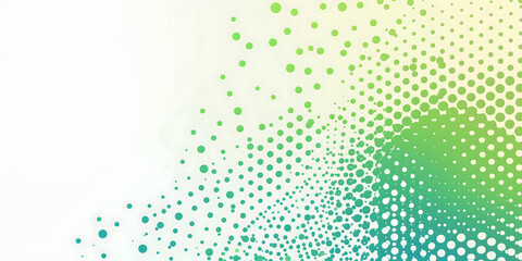 abstract modern minimalistic background with dot matrix effect in pointillism style,in green tones with gradient,graphic and web design concept,the basis for the banner,