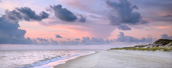 Sunset On The St George Island Beach