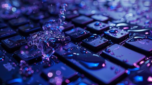 Compact gaming keyboard with programmable hotkeys and water-resistant design