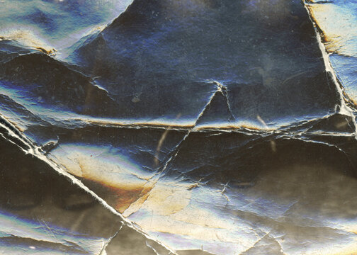Vintage dirty grunge scan photo paper texture. Old black photo worn overlay distressed background. Vintage scratched glitch effect for design. Folded Edges. Rough grunge shabby torn ripped texture.
