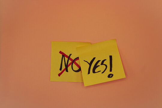 Yes and no yellow notes