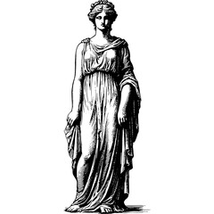 Standing Ancient Greek Woman