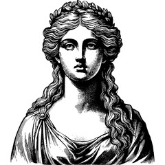 Ancient Greek Woman Portrait