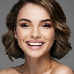 Fototapeta premium portrait of a beautiful woman,generative ai