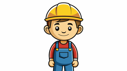 Illustration of a builder