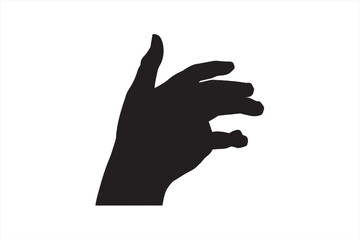 silhouette of a hand