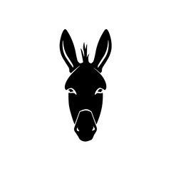 African Wild Donkey Vector Logo