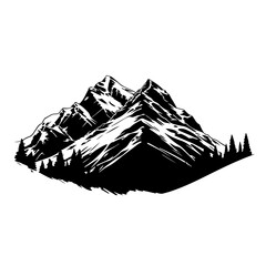 Glacier Landscape Vector Logo