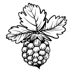 strawberry that is not ripe yet Vector Logo