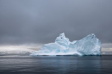 icebergs in polar region of Antarctica