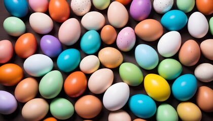 Fototapeta premium Colorful Easter eggs background