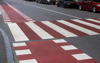 Road area for pedestrian crossing