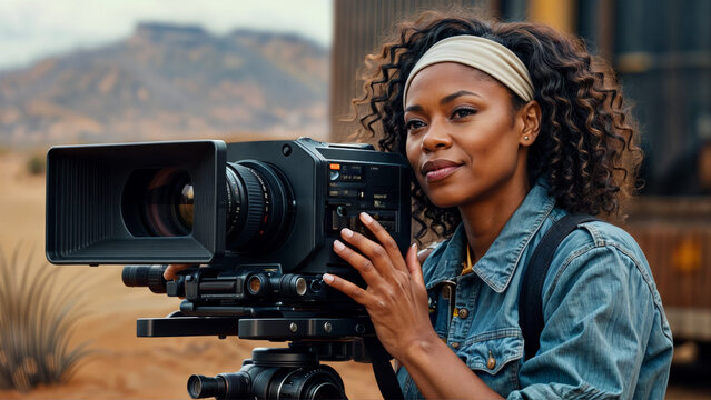 Black Female Director on Set