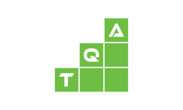 TQA initial letter financial logo design vector template. economics, growth, meter, range, profit, loan, graph, finance, benefits, economic, increase, arrow up, grade, grew up, topper, company, scale