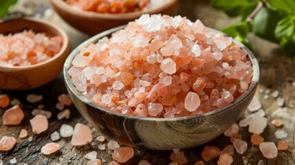 Fototapeta na wymiar Himalayan Pink Salt generative ai
