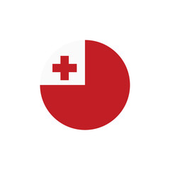 Tongan flag icon vector