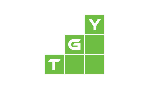 TGY initial letter financial logo design vector template. economics, growth, meter, range, profit, loan, graph, finance, benefits, economic, increase, arrow up, grade, grew up, topper, company, scale